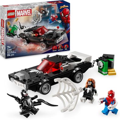 LEGO Marvel Spider-Man Mech vs. Venom Muscle Car - Auto Spielzeug mit 3 Figuren