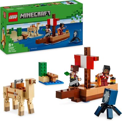 LEGO Minecraft Die Piratenschiffreise, Spielzeug-Schiff mit Piratenfiguren