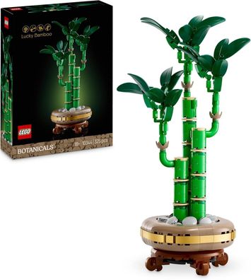 LEGO Botanicals Glécks-Bambus, Kunstpflanze - Bauset fér Erwachsene - Geschenk