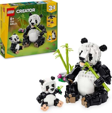 LEGO Creator 3-in-1 Wilde Tiere: Pandafamilie - Modell umbaubar in Spielzeug