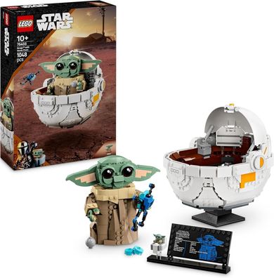 LEGO Star Wars 75403 Grogu in Seiner Repulsorwiege Geschenk für Kinder Spielzeug