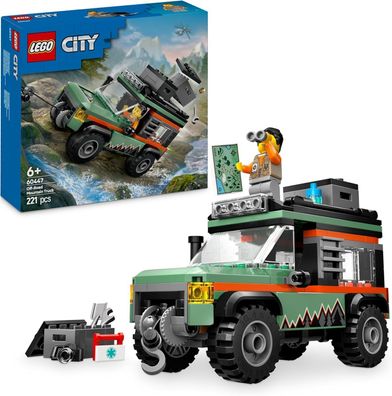 LEGO City Offroad Geländewagen - Bau-Spielzeug Set für Jungen und Mädchen