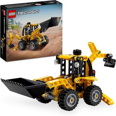 LEGO Technic Baggerlader, Bauspielzeug Set für Jungen und Mädchen ab 7 Jahren