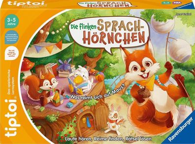 Ravensburger 00203 tiptoi Spiel Die flinken Sprach-Hörnchen Lernspiel ab 3 Jahre