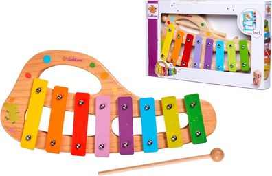 Eichhorn 100003482 Musik Xylophon aus Holz Bunte Tonleiter mit 8 Tönen, Kinder