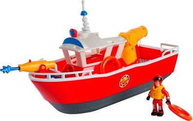 Simba 109252580 - Feuerwehrmann Sam Feuerwehrboot Titan, 32cm, Spielzeug-Boot