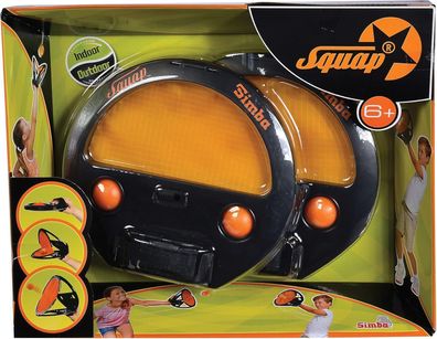 Simba 107202420 - Squap Fangballspiel (2er Set) Ballspiel fér draußen, Fangspiel