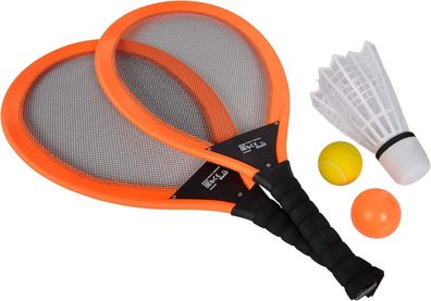 Simba 107412008 Giant Badminton Set, 2 Schläger je 66cm, 1 Softball, ab 5 Jahre