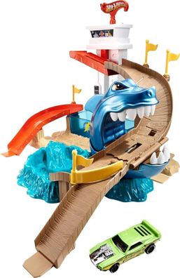 Hot Wheels BGK04 - City Color Shifters Hai-Attacke Spielset, Spielzeug Kinder