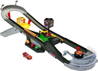 DISNEY Pixar Cars Piston Cup Action Interaktives Rennstrecken Spiel-Set, Kinder