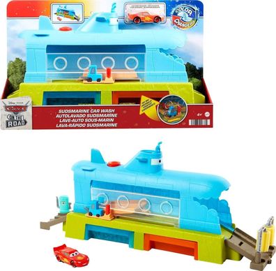 Disney Pixar Cars HGV70 - U-Boot-Autowaschanlagen-Spielset mit Lightning McQueen