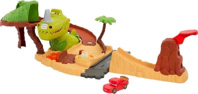 Disney Pixar Cars Spielzeug Dinosaurier-Spielplatz Spielset + Lightning McQueen