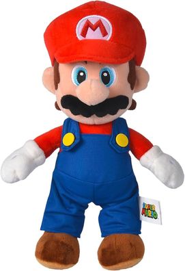 Simba 109231010 - Super Mario Plüschfigur, 30cm, kuschelweich, Kuscheltier