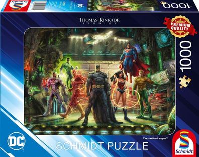 Schmidt Spiele 57591 Thomas Kinkade, The Justice League, 1000 Teile Puzzle