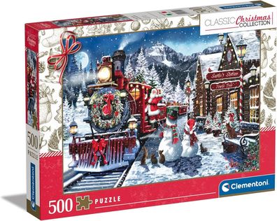 Clementoni Christmas Village Puzzle 500 Teile - Puzzle 500 Teile Kinder 70x50cm