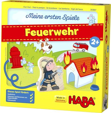 HABA Feuerwehr â€? Meine ersten Spiele â€? interaktives Feuerwehr Spielzeug, Kinder