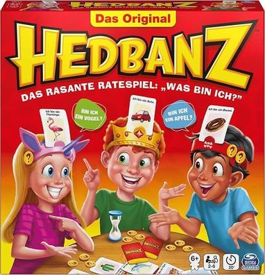 Spin Master Games Hedbanz - das rasante Ratespiel für Familie, für 2-6 Spieler