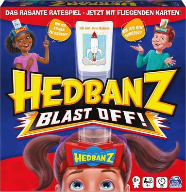 Spin Master Games - Hedbanz - Blast Off, Familien-Ratespiel, ab 6 Jahren, Spiel