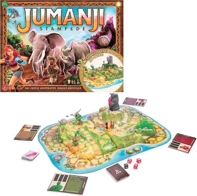 Spin Master Games - Jumanji Stampede - großes kooperatives 3D-Abenteuer-Spiel