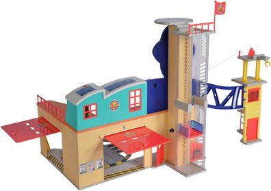 Simba 109251059 - Feuerwehrmann Sam Mega Feuerwehrstation XXL, Spielzeug, Kinder