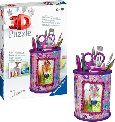 Ravensburger 3D Puzzle 11175 - Utensilo Pferde - 54 Teile - Stiftehalter Kinder