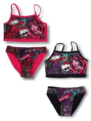 Monster High Mädchen Bikini Pink - Schwarz