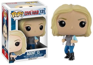 FUNKO POP! Captain America Civil War - Agent 13 Vinyl Bobble-Head NEU 131