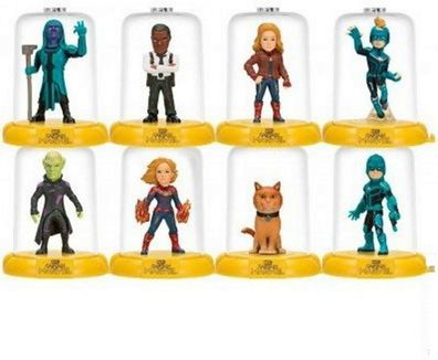 Marvel Captain Marvel Domez 6 Stück im Set Figuren Blind Bag ca. 6 cm Groß