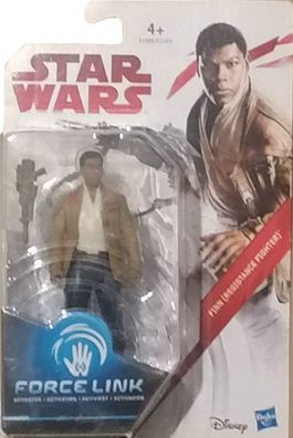 Hasbro Star Wars Episode 8 Link Force Figur Finn (Resistance Fighter) 9 cm NEU