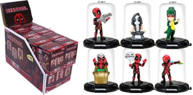 Deadpool Domez Serie 4 Figuren in durchsichtiger Box ca. 8 cm Groß NEU