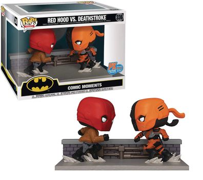 FUNKO POP! Red Hood Vs. Deathstroke Comic Moments Exclusive Vinyl NEU 336