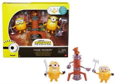 Mattel Minions Movie Moments Kampfsport-Minions Spielfigur Set Stuart & Bob NEU