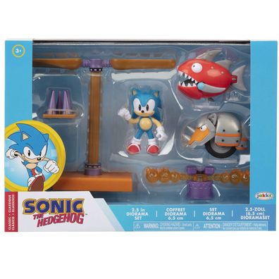 Sonic The Hedgehog 6 Teuilg Figuren Diorama Bewegliche Figur 5-8 cm jakks NEU