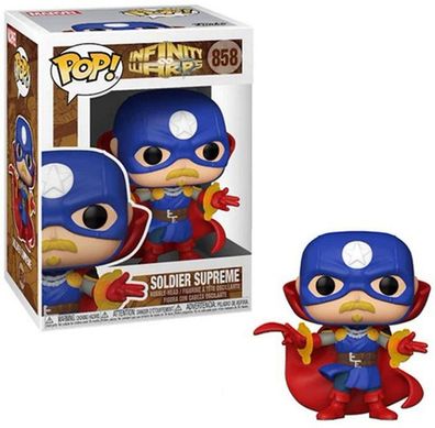 FUNKO POP! Infinity Warps - Soldier Supreme Bobble-Head Vinyl NEU 858 (Gr. 11 cm)