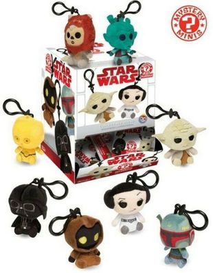 Funko Star Wars Mystery Minis Plushies 3 er Set Anhänger Schlüsselanhänger