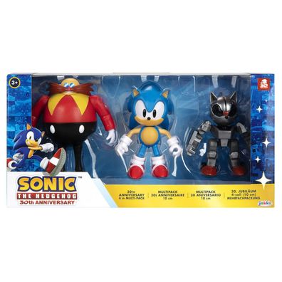 Sonic 2 The Hedgehog Set 3 Figuren Bewegliche Figur 10 cm Groß von jakks NEU