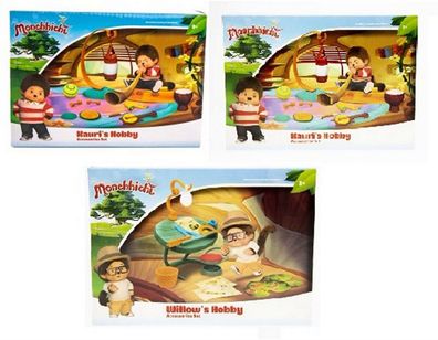 Monchhichi Spielset Spielfiguren 3 Set`s Kauri`s - Hanae`s und Willow`s Hobby