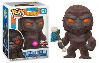 Funko Pop! Godzilla VS. Kong Kong With Battle Axe Special Edition Flocked 1021