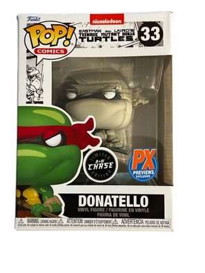 Funko Pop! TMNT Donatello Teenage Mutant Ninja Turtles PX CHASE B+W Vinyl 33