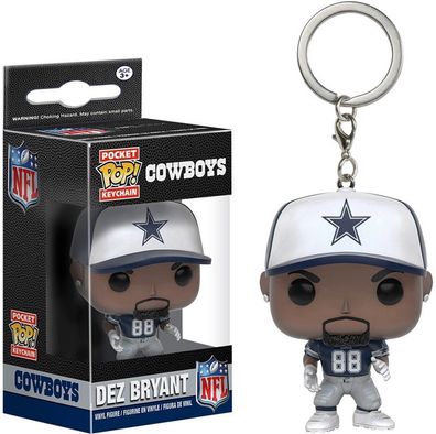 FUNKO POP! NFL Cowboys - Dez Bryant Pocket Keychain Schlüsselanhänger Vinyl NEU