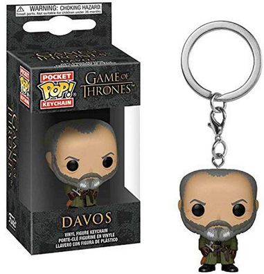 FUNKO POP! Game Of Thrones - Davos - Pocket Keychain Schlüsselanhänger NEU (Gr. 4 cm)