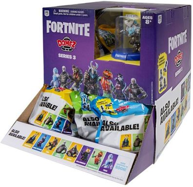 Fortnite Domez Serie 3 Figuren in durchsichtiger Box ca. 8 cm Groß NEU