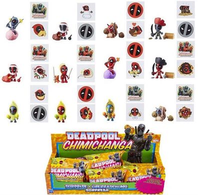 Deadpool Chimichanga Blind Bag 6 er Set Figur+zubehör+2x Sticker NEU