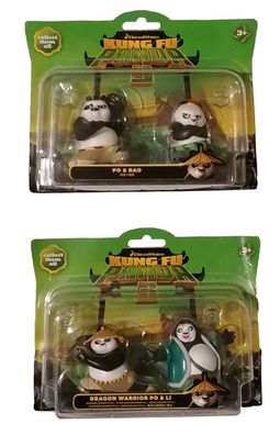 Kung Fu Panda 3 Figuren ca. 6,5 cm Groß Spielfiguren 2er Set DreamWorks NEU