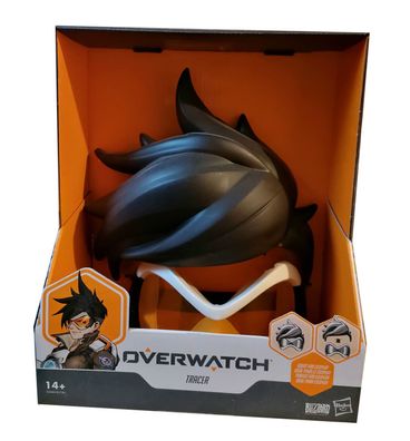 Hasbro Overwatch Tracer Maske 2 Teilig - Brille und Haare für Kinder NEU