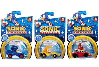 Sonic The Hedgehog Fahrzeug Team Racing 6,5 cm Groß von jakks