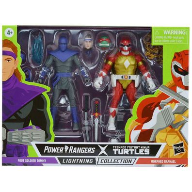 Power Rangers Lightning - Turtles TMNT - Foot Soldier Tommy & Morphed Raphael