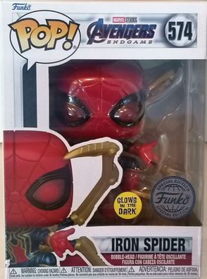 FUNKO POP! Avengers Endgame Iron Spider Glow in The Dark Special Edition 574