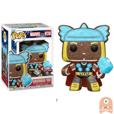 FUNKO POP! Marvel Thor - Gingerbread Thor Bobble Head Diamond Vinyl NEU 938