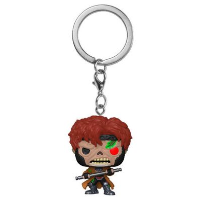 FUNKO POP! Marvel Zombies - Zombie Gambit Bobble-Head Pocket Keychain Vinyl